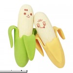 Coohole 2Pcs Cute Banana Fruit Style Rubber Pencil Eraser Office Stationery Kids Gift Children Toy Multicolor Multicolor B079DQSMBJ